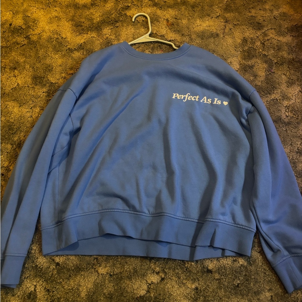 Blue Women's Crew Neck Sweater